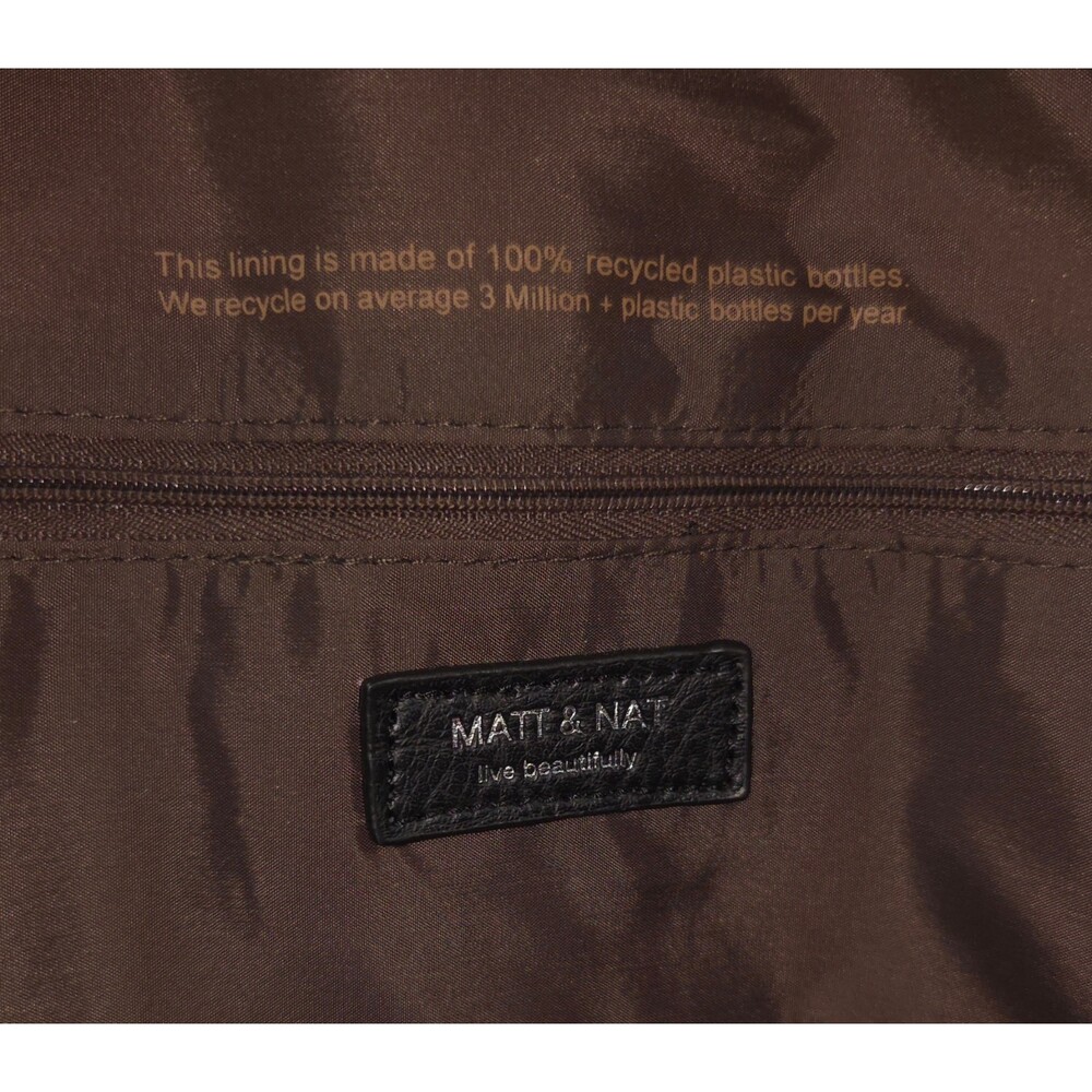 Matt & Nat Vegan Leather Large Satchel Handbag Black $165 - Picture 14 of 14
